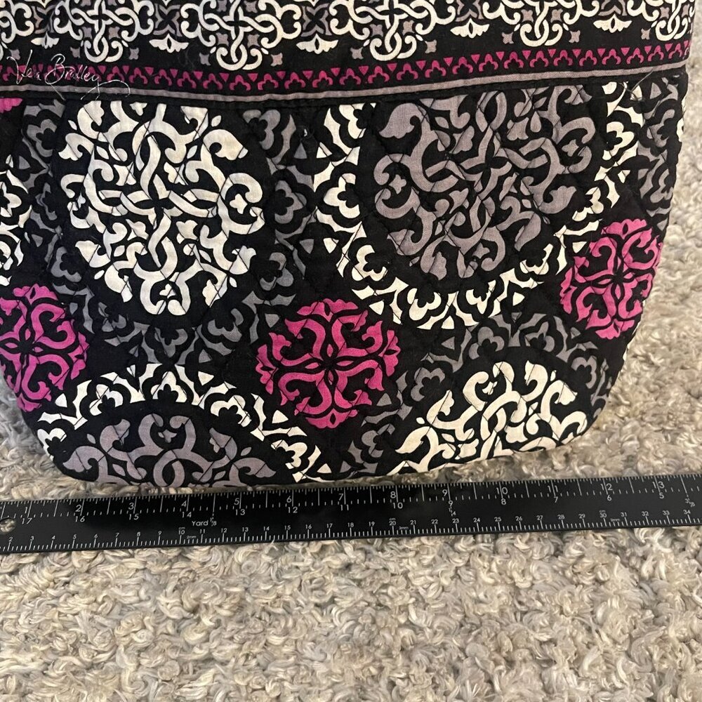 Vera Bradley Canterbury Tote – Canterberry Magenta Retired Print - Picture 3 of 10